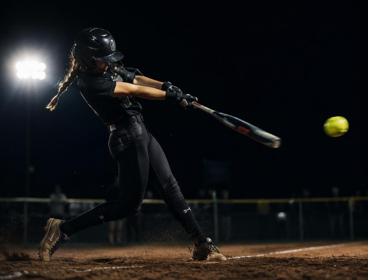Hitter making contact